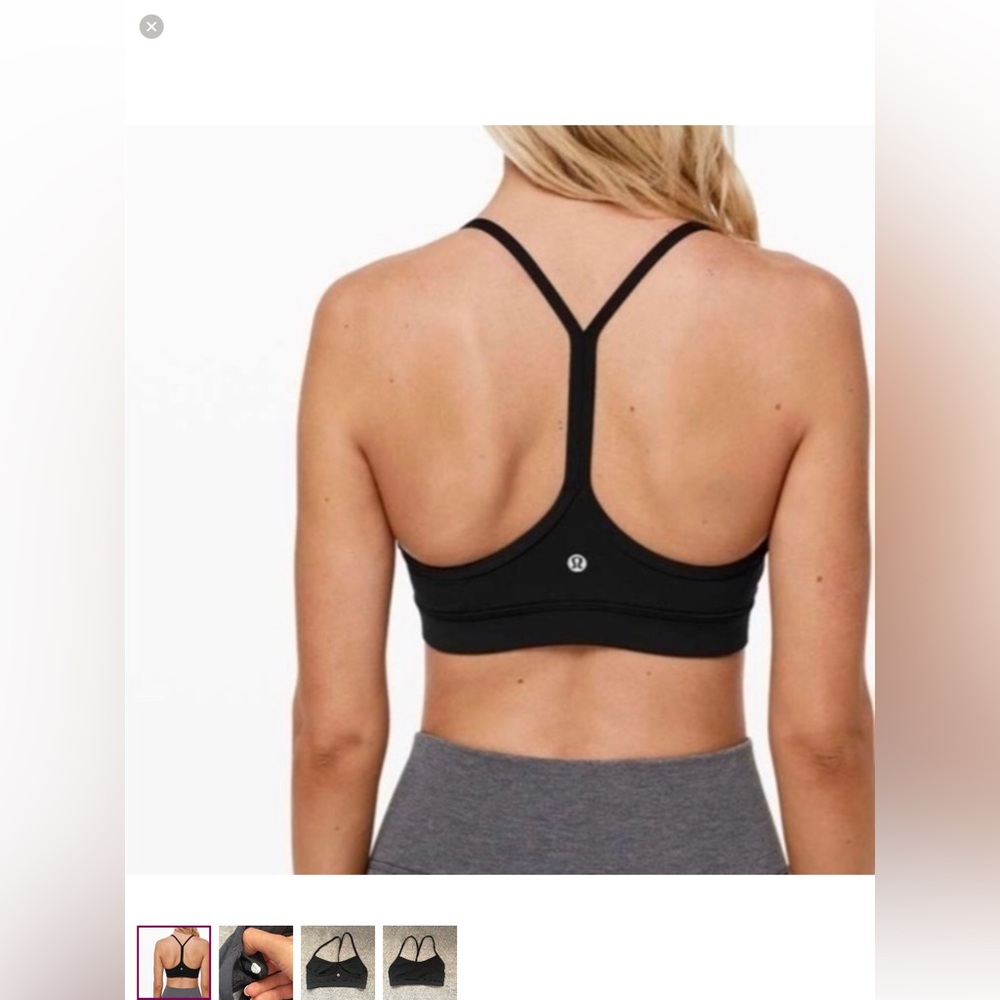 🌼LULULEM🍋N Flow Y Bra Sz 8 *Nulu In Black